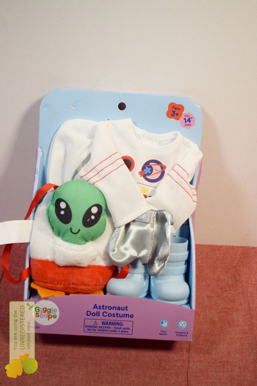 Gigglescape 14" Baby Doll Astronaut Outfit